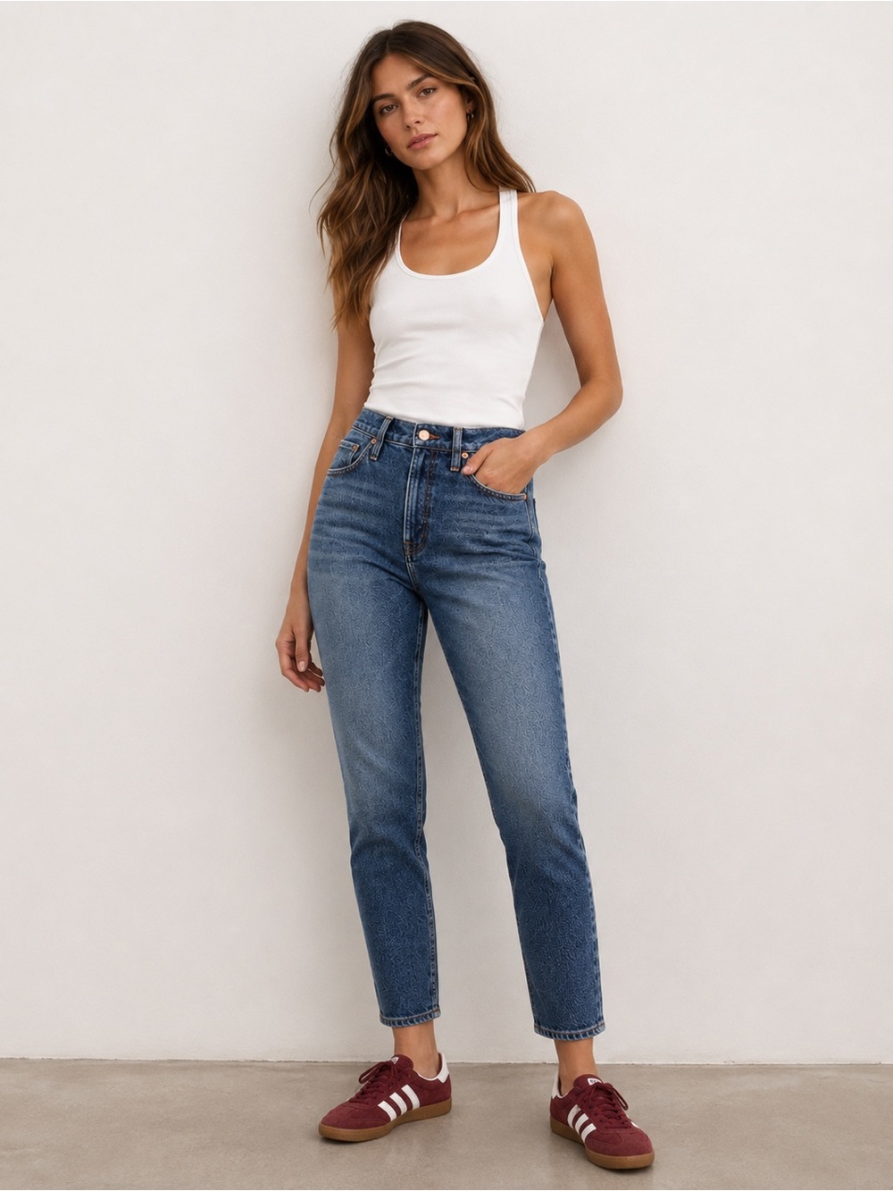Madewell Perfect Vintage Jean 30 High Rise Tapered Ankle Blue Denim